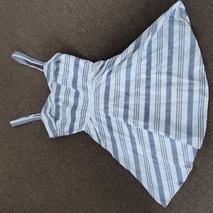 Striped Aline pocket mini dress